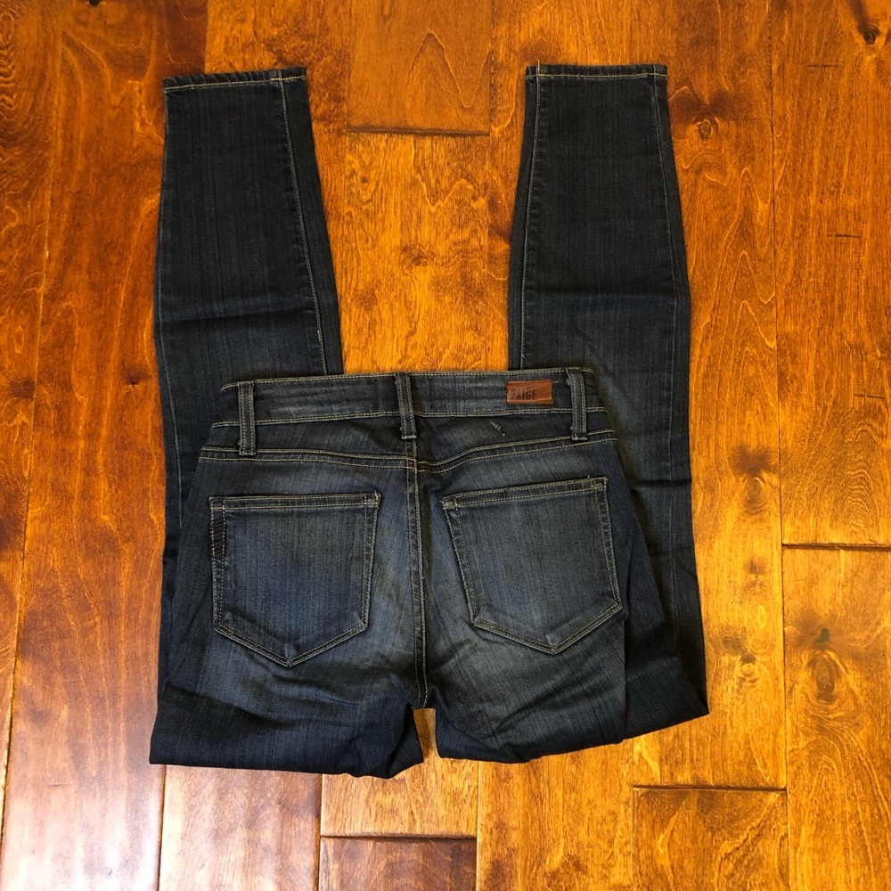 Paige Verdugo Ankle Medium Wash Jeans 24 - Picture 6 of 7
